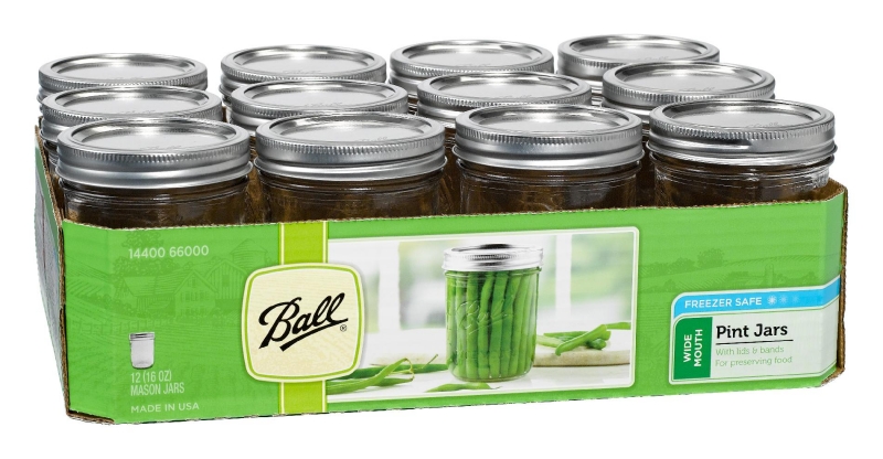 66000 - Ball, 16oz. W/M Pint Jar. / ขวดโหลแก้วบอลล์ปากกว้าง16ออนซ์ 66000 - Ball, 16oz. W/M Pint Jar. / ขวดโหลแก้วบอลล์ปากกว้าง16ออนซ์