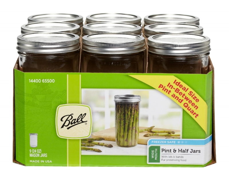 65500 - Ball, 24oz. W/M Pint & Half Jar. / ขวดโหลแก้วบอลล์ปากกว้าง24ออนซ์ 65500 - Ball, 24oz. W/M Pint & Half Jar. / ขวดโหลแก้วบอลล์ปากกว้าง24ออนซ์