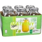 68100 - Ball, 64oz. W/M Half Gallon Jar. / ขวดโหลแก้วบอลล์ปากกว้าง64ออนซ์ 68100 - Ball, 64oz. W/M Half Gallon Jar. / ขวดโหลแก้วบอลล์ปากกว้าง64ออนซ์