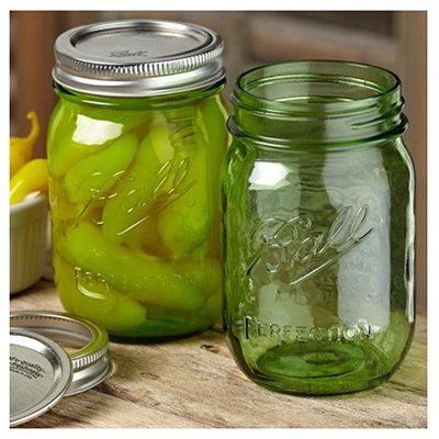 69200 - Ball, 16oz. Heritage Collection Pint Jar Green. / ขวดโหลแก้วบอลล์รุ่นเฮอริเทจสีเขียว16ออนซ์ 69200 - Ball, 16oz. Heritage Collection Pint Jar Green. / ขวดโหลแก้วบอลล์รุ่นเฮอริเทจสีเขียว16ออนซ์