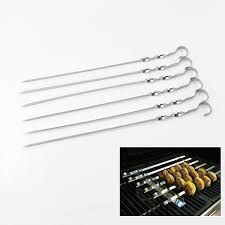 195235 - Grill Zone, 6Pc, 17.5", Stainless Steel Skewer Set / ที่เสียบบาร์บีคิวสเตนเลสชุด 6 ชิ้นกริลโซน