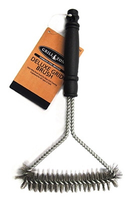 188033 - Grill Zone, 12", Short Handle Triangle Grill Brush. / แปรงสามเหลี่ยมขัดเตาย่างกริลโซน