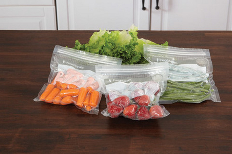 FSFRBZ0216 - FoodSaver, Vacuum Zipper Quart Bags, 18 Count / ถุงสุญญากาศซิปล๊อคฟู้ดเซฟเวอร์18ชิ้น