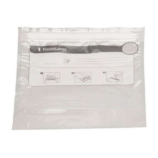FSFRBZ0316 - FoodSaver, Vacuum Zipper Gallon Bags, 12 Count / ถุงสุญญากาศซิปล๊อคฟู้ดเซฟเวอร์12ชิ้น