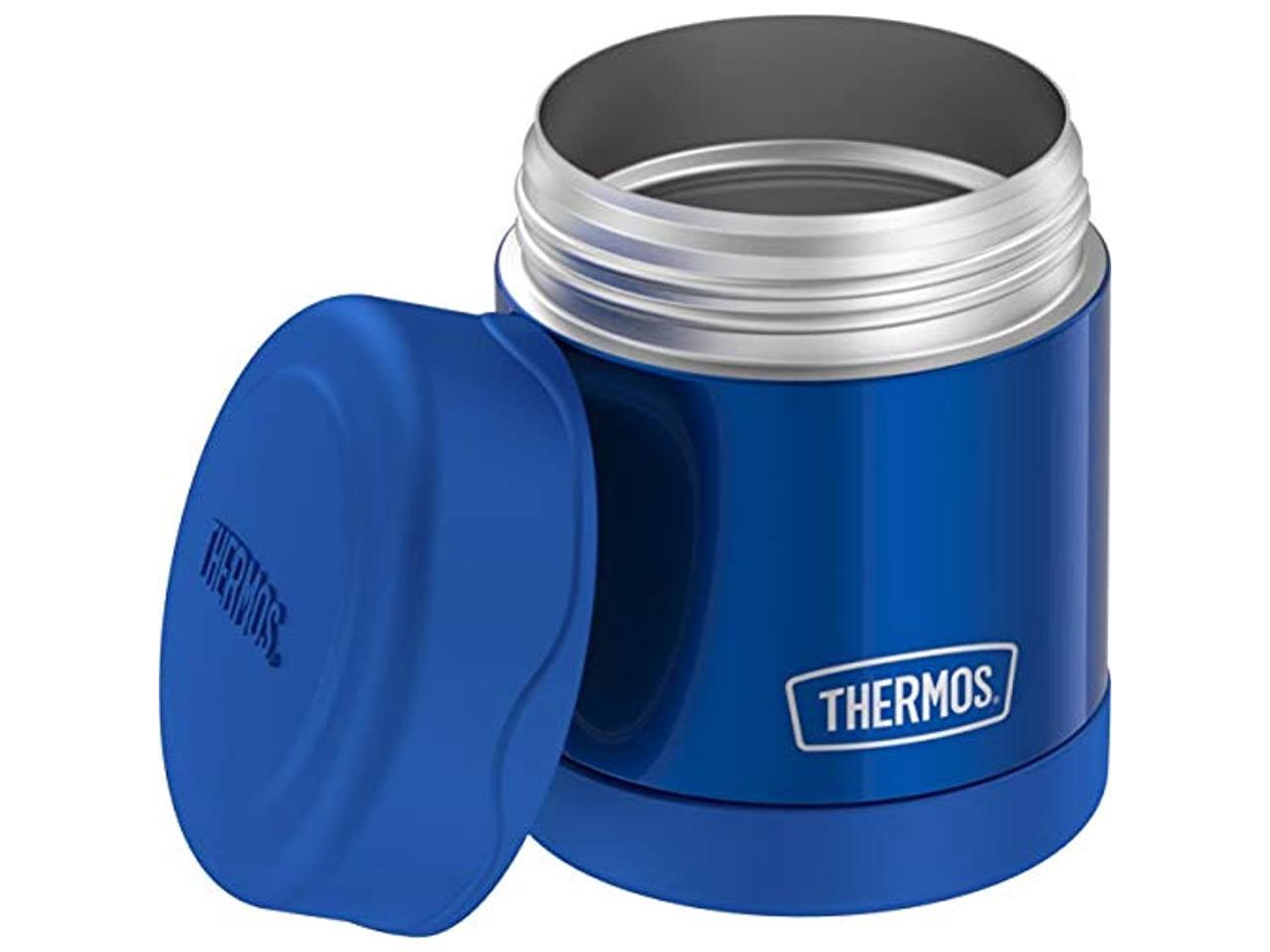 Thermos, 10 oz, Blue, Stainless Steel Vacuum Insulated Food Jar Thermos, 10 oz, Blue, Stainless Steel Vacuum Insulated Food Jar