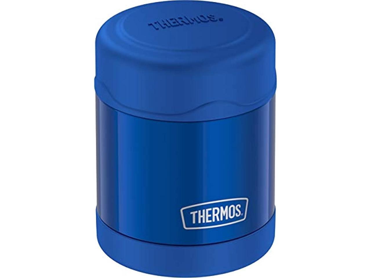 Thermos, 10 oz, Blue, Stainless Steel Vacuum Insulated Food Jar Thermos, 10 oz, Blue, Stainless Steel Vacuum Insulated Food Jar