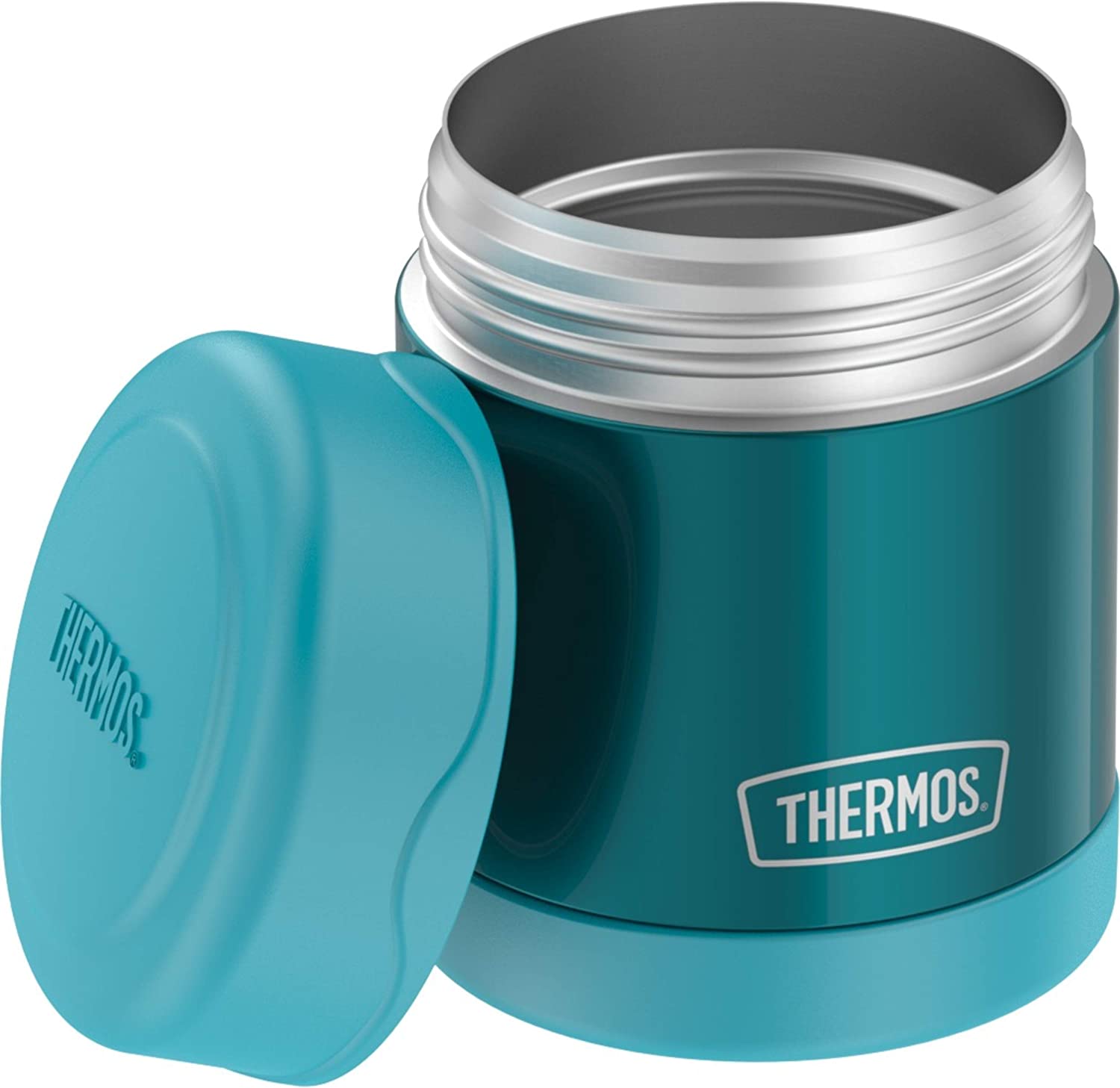 Thermos, 10 oz, Teal, Stainless Steel Vacuum Insulated Food Jar Thermos, 10 oz, Teal, Stainless Steel Vacuum Insulated Food Jar