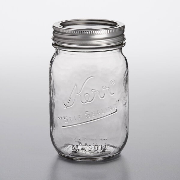 100036 - Kerr, 16 oz. R/M Pint Jars with lids and bands / ขวดโหลแก้วเคอร์ปากแคบ16ออนซ์ 100036 - Kerr, 16 oz. R/M Pint Jars with lids and bands / ขวดโหลแก้วเคอร์ปากแคบ16ออนซ์