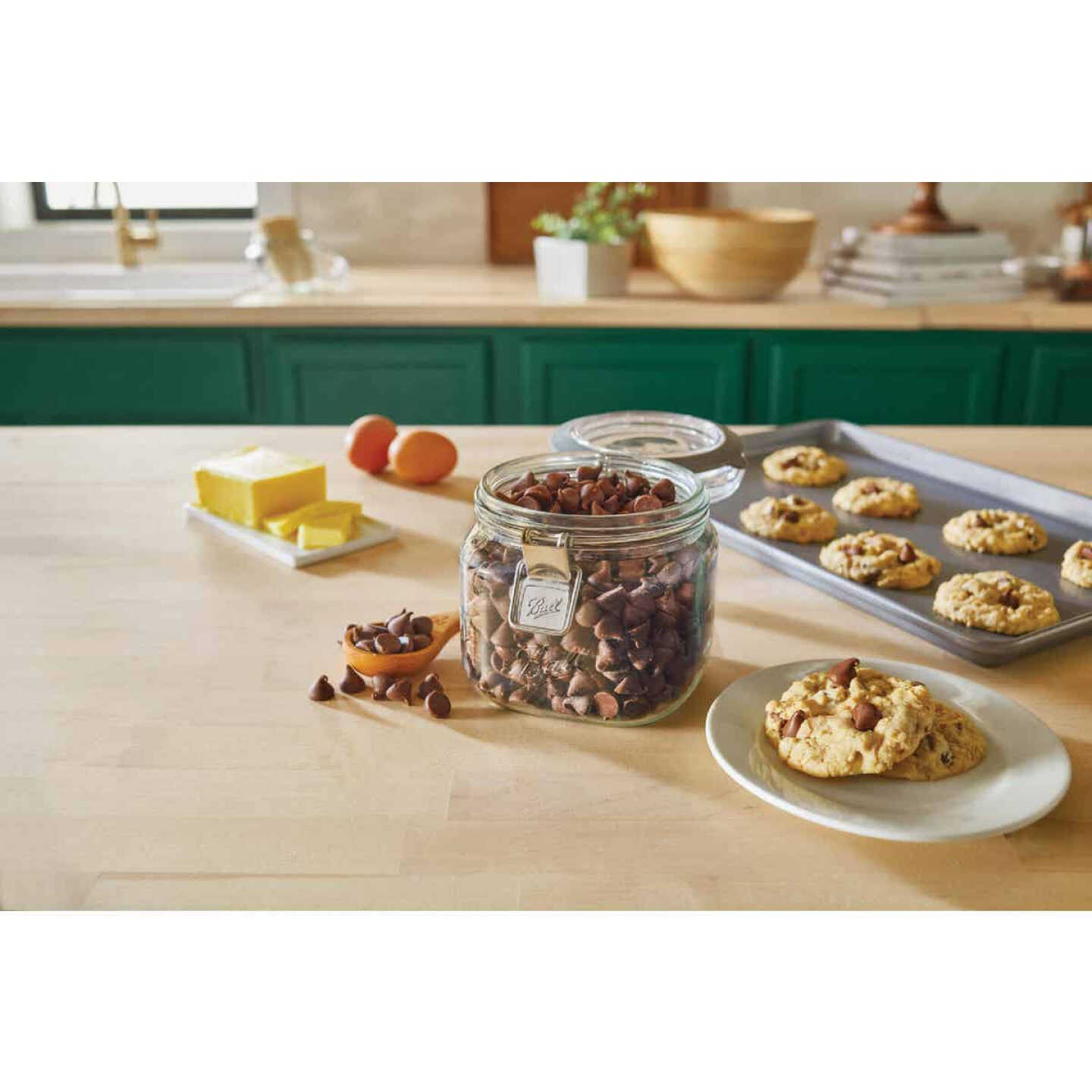 100137 - Ball 4.2 Cup Glass Latch Storage Jar / ขวดโหลแก้วบอลล์ฝาล๊อกสุญญากาศ4.2ถ้วยตวง 100137 - Ball 4.2 Cup Glass Latch Storage Jar / ขวดโหลแก้วบอลล์ฝาล๊อกสุญญากาศ4.2ถ้วยตวง