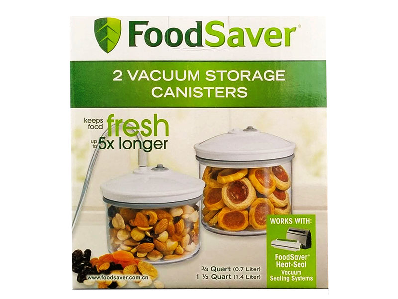 T020005101P - FoodSaver, 2 Vaccum Storage Canisters (0.7L + 1.4L) / ชุดกล่องสุญญากาศFS-0.7&1.4L T020005101P - FoodSaver, 2 Vaccum Storage Canisters (0.7L + 1.4L) / ชุดกล่องสุญญากาศFS-0.7&1.4L
