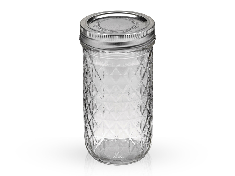 81400 - Ball, 12oz. Quilted Crystal Jelly. / ขวดโหลแก้วบอลล์รุ่นคริสตัลเจลลี่12ออนซ์ 81400 - Ball, 12oz. Quilted Crystal Jelly. / ขวดโหลแก้วบอลล์รุ่นคริสตัลเจลลี่12ออนซ์