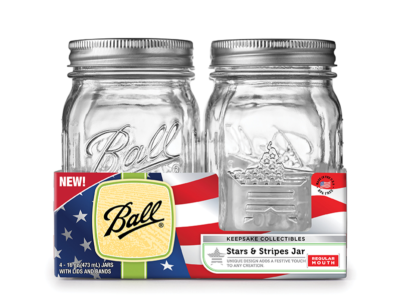 237062 - Ball, 16oz. R/M Keepsake Jars. / ขวดโหลแก้วบอลล์ปากแคบรุ่นที่ระลึก16ออนซ์ 237062 - Ball, 16oz. R/M Keepsake Jars. / ขวดโหลแก้วบอลล์ปากแคบรุ่นที่ระลึก16ออนซ์