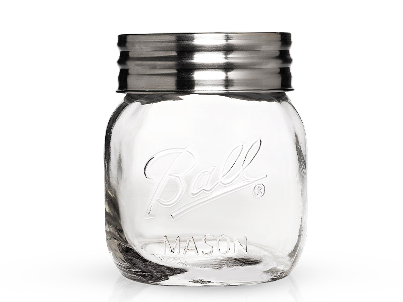 70017 - Ball, 1/2 Gallon, W/M Mason Jar. / ขวดโหลแก้วบอลล์รุ่นฝาสเตนเลส64ออนซ์ 70017 - Ball, 1/2 Gallon, W/M Mason Jar. / ขวดโหลแก้วบอลล์รุ่นฝาสเตนเลส64ออนซ์
