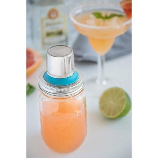 238247 - Jarware, Blue, Cocktail Shaker Lid For R/M / ฝาเชคเครื่องดื่มคอกเทลฟอกซ์รัน