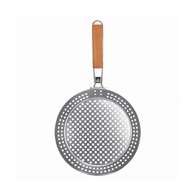 257103 - Grill Zone, Brushed Silver, Non-Stick Round Skillet / กระทะเงินกันติดทรงกลมกริลล์โซน