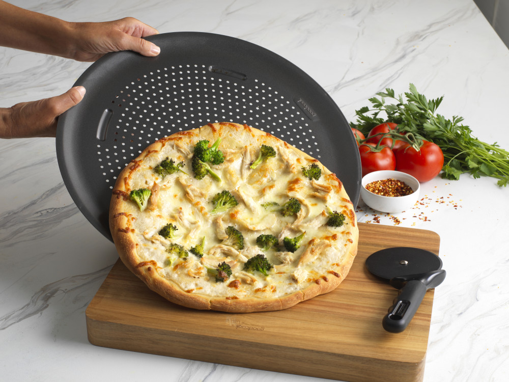 04497 Good Cook AirPerfect 15.75 In. Carbon Steel Nonstick Large Pizza Pan 04497 Good Cook AirPerfect 15.75 In. Carbon Steel Nonstick Large Pizza Pan