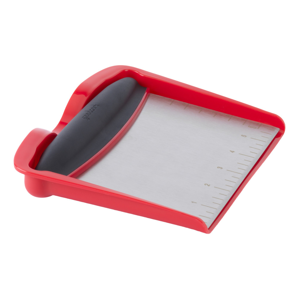 20660 Good Cook Touch 6 Inch Wide Bench Scrape with Scoop Red and Black 20660 Good Cook Touch 6 Inch Wide Bench Scrape with Scoop Red and Black
