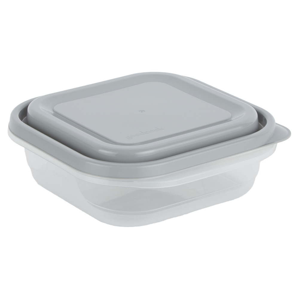 10842 GoodCook 2.9-Cup Food Container Medium Square 4PC Set 10842 GoodCook 2.9-Cup Food Container Medium Square 4PC Set