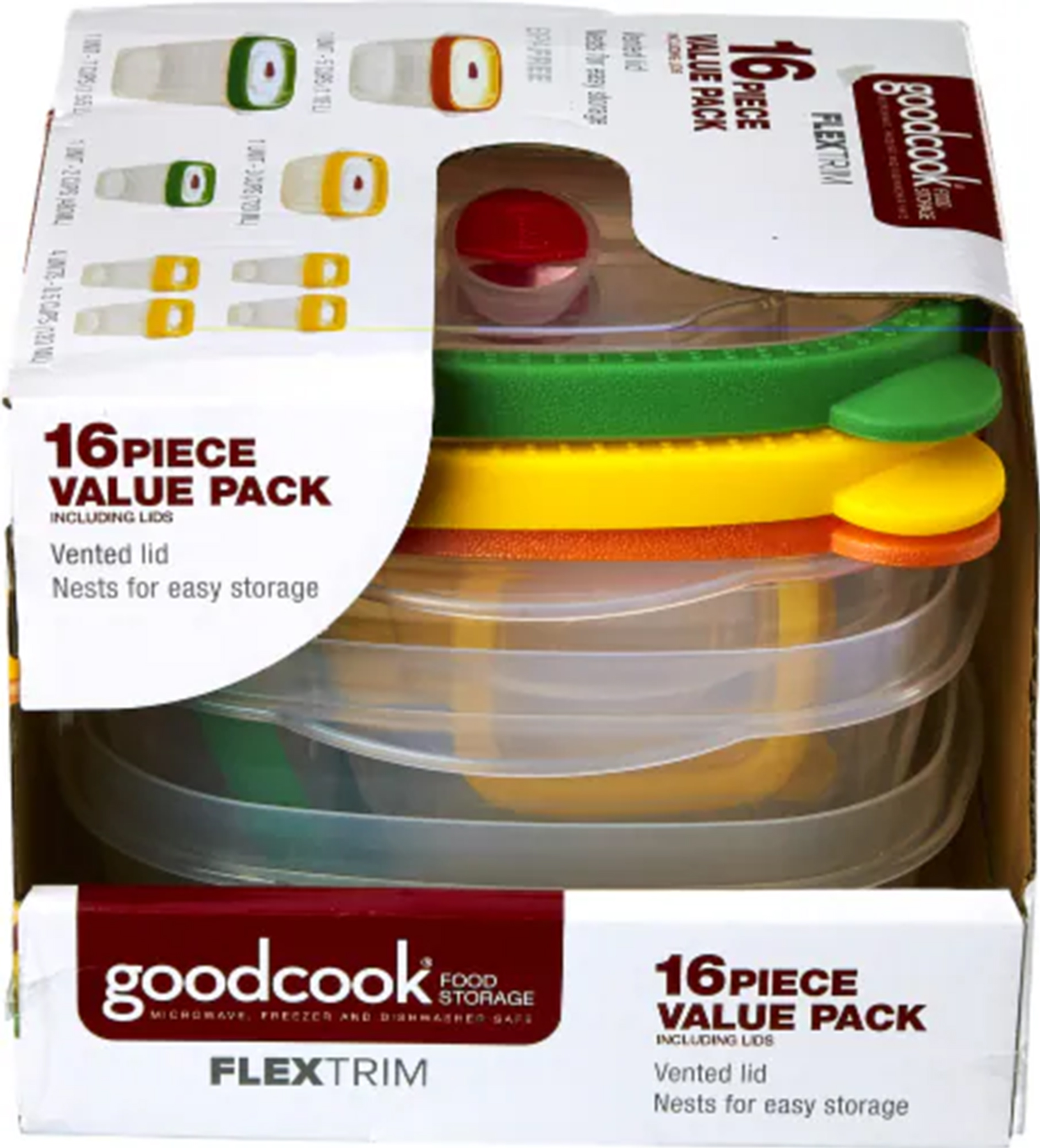 10770 GoodCook Flex Trim Food Storage Value 16PC 10770 GoodCook Flex Trim Food Storage Value 16PC