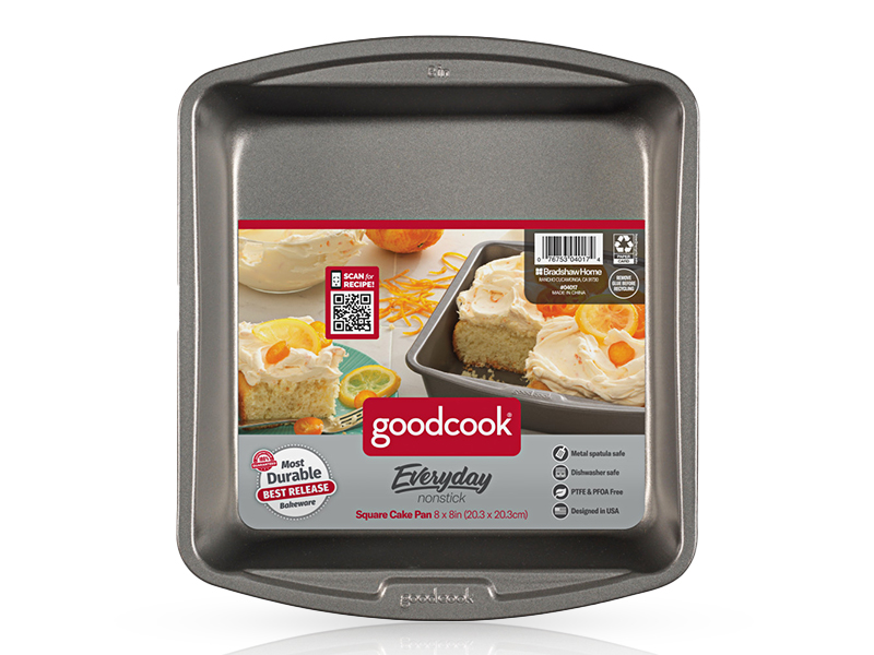 GoodCook 8 x 8 In. Square Non-Stick Cake Pan GoodCook 8 x 8 In. Square Non-Stick Cake Pan