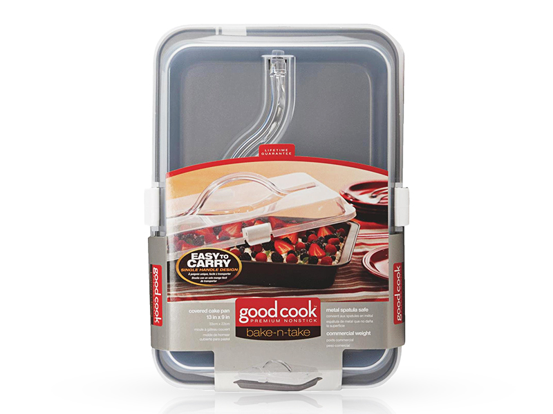 GoodCook 9 x 13 In. Covered Non-Stick Cake Pan GoodCook 9 x 13 In. Covered Non-Stick Cake Pan