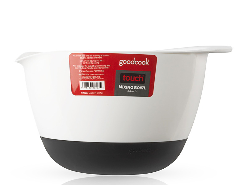 GoodCook, MIXING BOWL, 3 QT. PLASTIC GoodCook, MIXING BOWL, 3 QT. PLASTIC