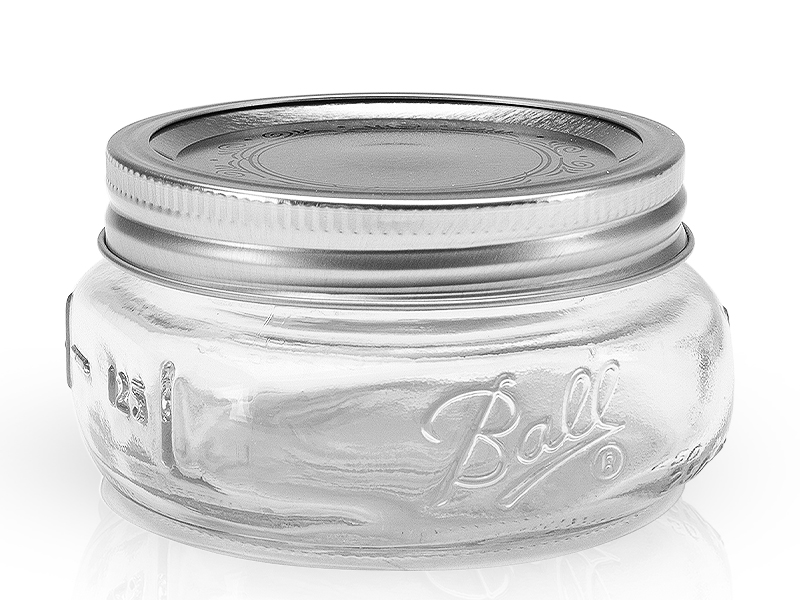 61162 - Ball, 8oz. Collection Elite W/M Half Pint Jars. / ขวดโหลแก้วบอลล์ปากกว้างรุ่นอีลิท8ออนซ์ 61162 - Ball, 8oz. Collection Elite W/M Half Pint Jars. / ขวดโหลแก้วบอลล์ปากกว้างรุ่นอีลิท8ออนซ์