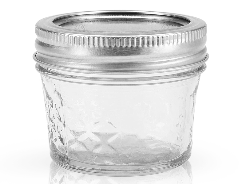 80400 - Ball, 4oz. Jelly Jar. / ขวดโหลแก้วบอลล์รุ่นคริสตัลเจลลี่4ออนซ์