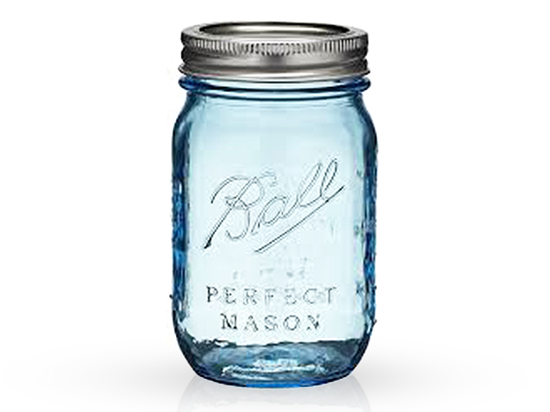 69000 - Ball, 16oz. Heritage Collection Pint Jar Blue. / ขวดโหลแก้วบอลล์รุ่นเฮอริเทจสีฟ้า16ออนซ์ 69000 - Ball, 16oz. Heritage Collection Pint Jar Blue. / ขวดโหลแก้วบอลล์รุ่นเฮอริเทจสีฟ้า16ออนซ์