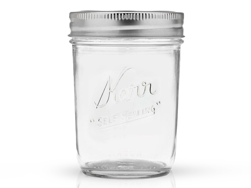 100035 - Kerr, 8 oz. R/M Half Pint Jars / ขวดโหลแก้วเคอร์ปากแคบ8ออนซ์