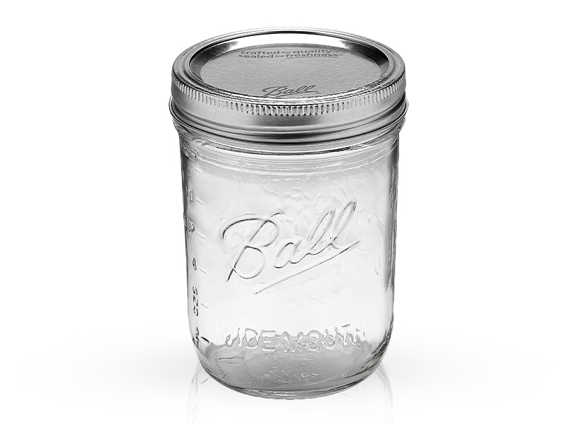 66000 - Ball, 16oz. W/M Pint Jar. / ขวดโหลแก้วบอลล์ปากกว้าง16ออนซ์