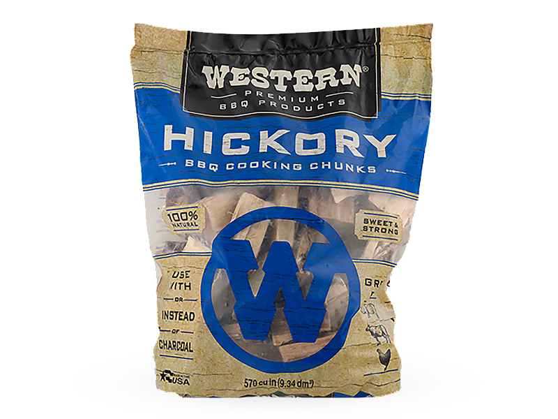 78055 - Western, Hickory Chunks / ก้อนไม้หอมรมควันเวสเทิร์นกลิ่นฮิคกอรี่ 78055 - Western, Hickory Chunks / ก้อนไม้หอมรมควันเวสเทิร์นกลิ่นฮิคกอรี่
