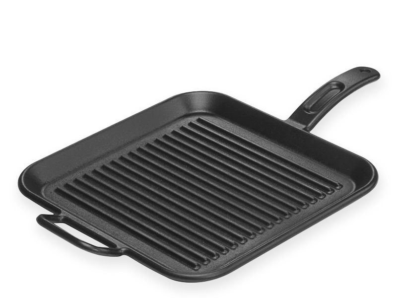 P12SGR3 - Lodge, 12" SQ CI Griddle Pan / กระทะย่างสี่เหลี่ยมเหล็กหล่อ12นิ้วลอดจ์