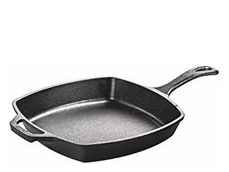 L8SQ3 - Lodge, 10.5" Square Cast Iron Skillet / กระทะสี่เหลี่ยมเหล็กหล่อ10.5นิ้วลอดจ์