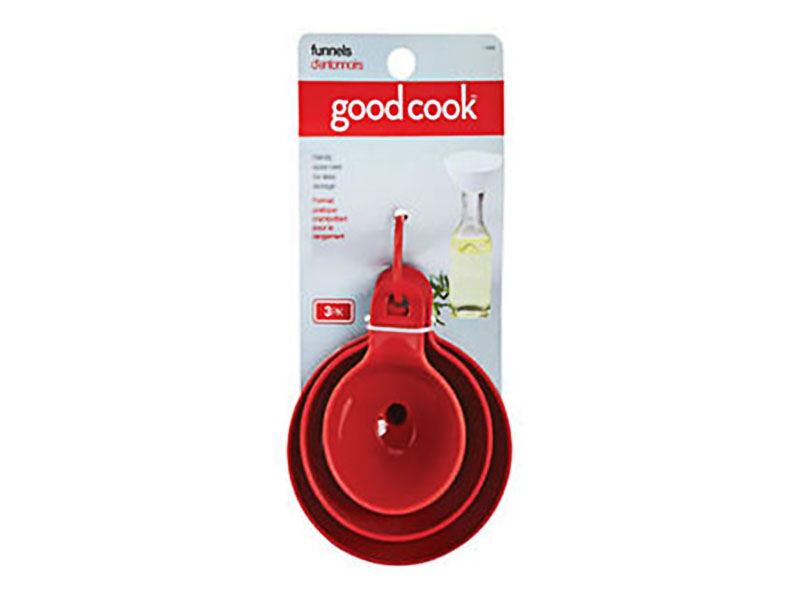 169991, GoodCook, 3Pc, Polypropylene, Funnel Set, กรวยพลาสติกชุด 3 ชิ้น 169991, GoodCook, 3Pc, Polypropylene, Funnel Set, กรวยพลาสติกชุด 3 ชิ้น