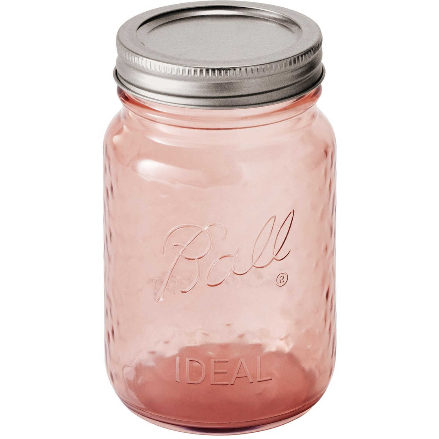 237048 (69045) - Ball, 16oz Pink Vintage Regular Mouth Jar. / ขวดโหลแก้วบอลล์ปากแคบรุ่นวินเทจสีชมพู 16 ออนซ์ 237048 (69045) - Ball, 16oz Pink Vintage Regular Mouth Jar. / ขวดโหลแก้วบอลล์ปากแคบรุ่นวินเทจสีชมพู 16 ออนซ์