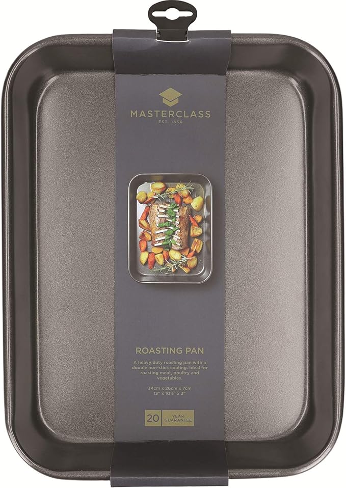 135742 MC Non-Stick  Roasting Pan 34x26x7cm Sleeved - พิมพ์อบทรงสี่เหลี่ยม แบรนด์อังกฤษ
