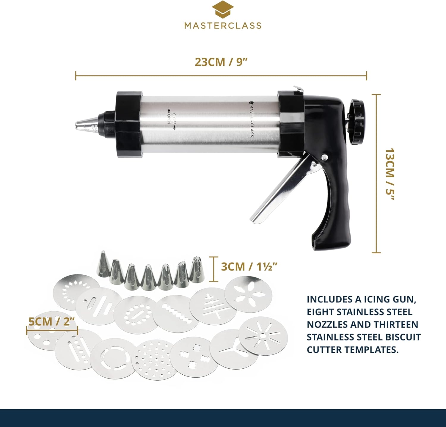 MCICINGPRO - MC BISCUIT/ICING SET 8 NOZZLE/13 CUTTER
