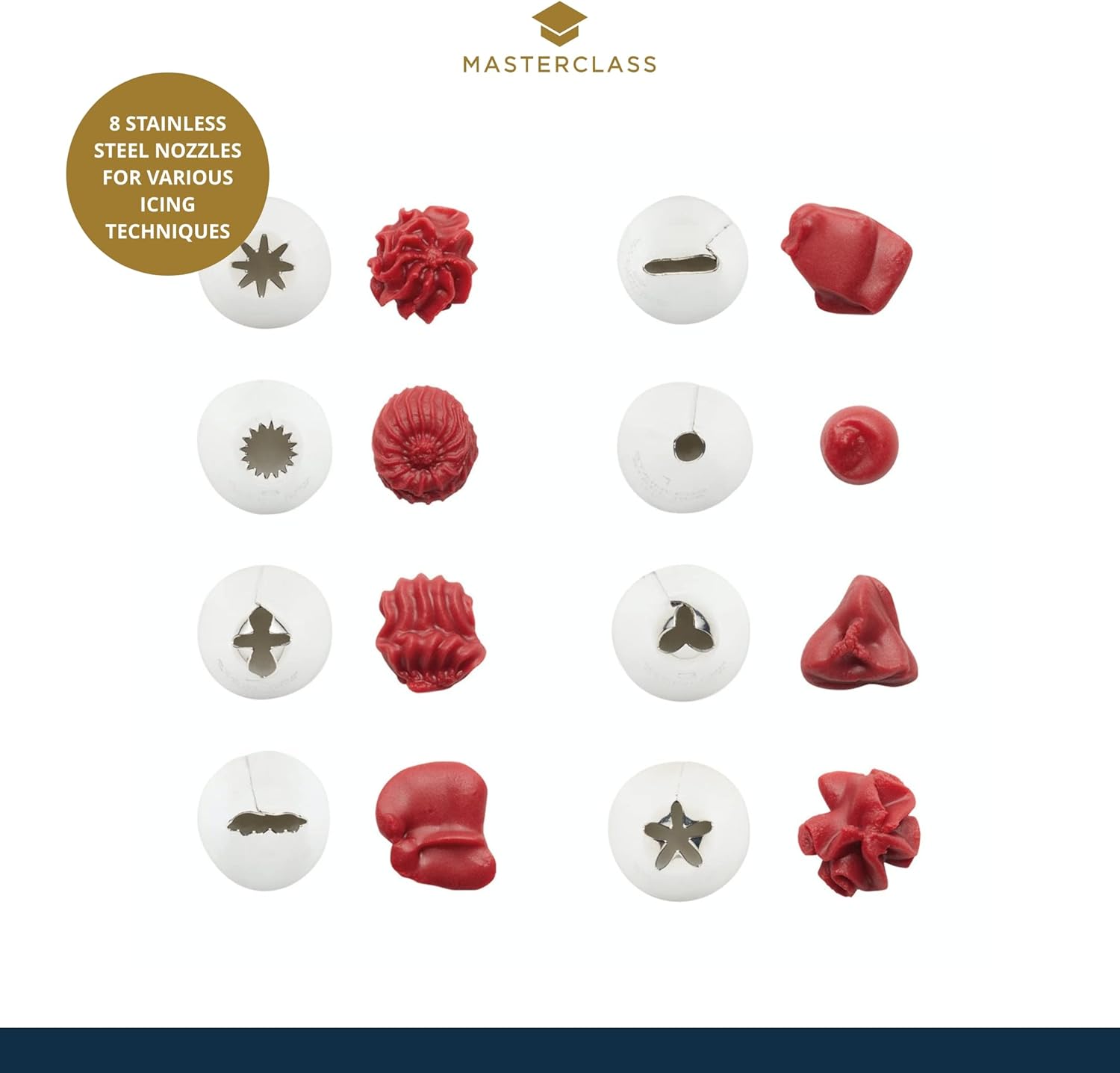 MCICINGPRO - MC BISCUIT/ICING SET 8 NOZZLE/13 CUTTER