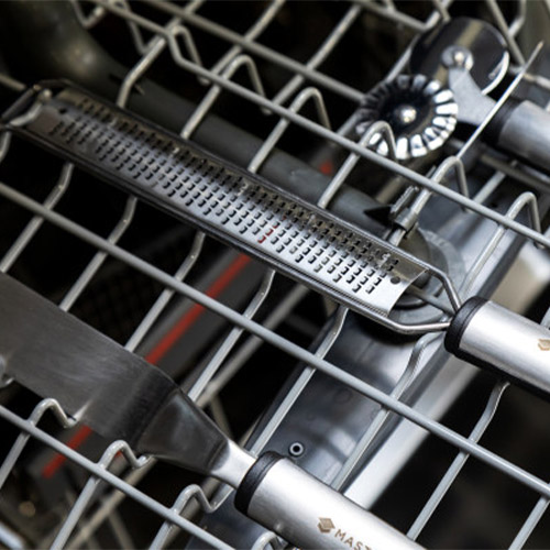 MCSSZEST - MC ZESTER GRATER SS SOFT GRIP GREY ที่ขูดผิวเลมอนสเตนเลสแบบมือจับเล็กมาสเตอร์คลาส