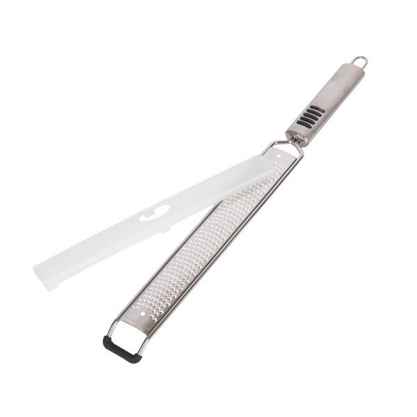 MCGRATEZEST - MC FLAT ZESTER GRATER S/STEEL ที่ขูดผิวเลมอนสเตนเลสแบบมือจับใหญ่มาสเตอร์คลาส