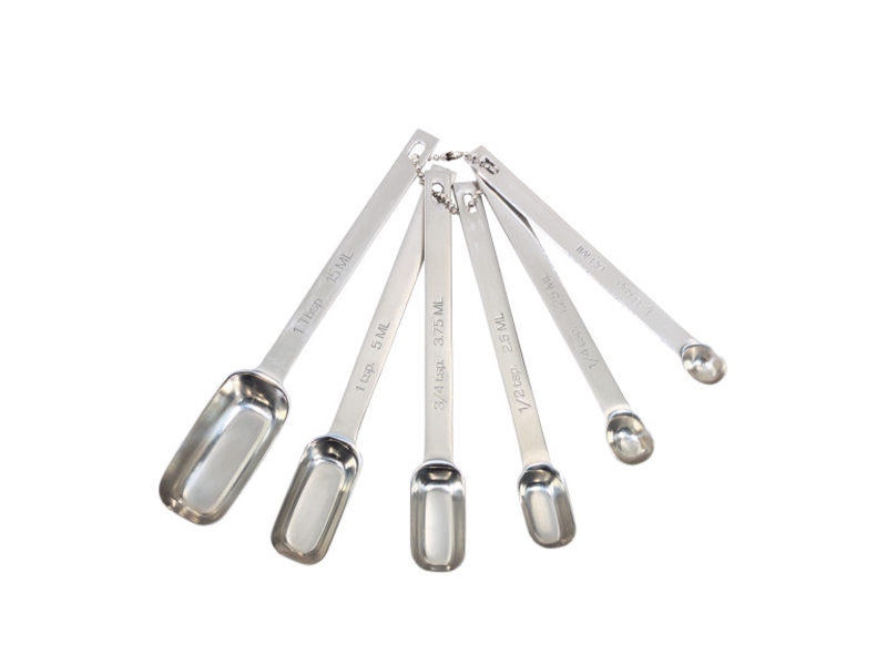 KCMEASURE6 - MC MEASURING SPOON SET OF 6 S/STEEL ชุดช้อนตวงสแตนเลสเลส 6 ชิ้น มาสเตอร์คลาส