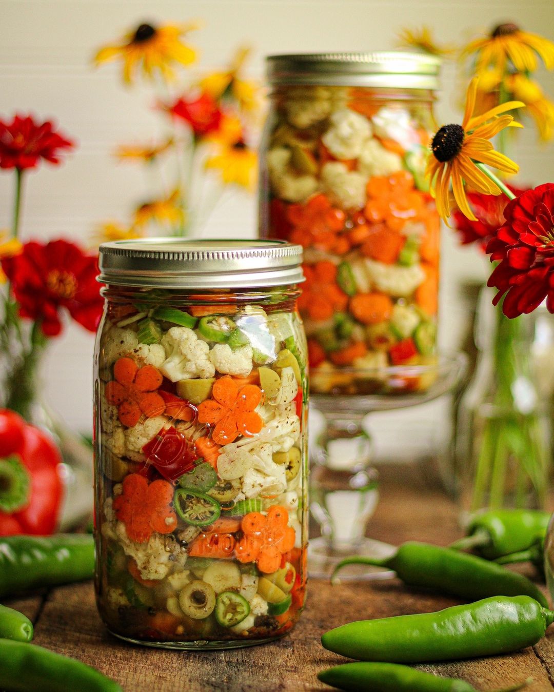 Gift idea 67000 SET 4 Ball Mason Jar Wide Mouth Quart Jar 32 oz ขวดโหลแก้ว ถนอมอาหาร บอลล์ ปากกว้าง 32 ออนซ์ ฝาเกลียว 2