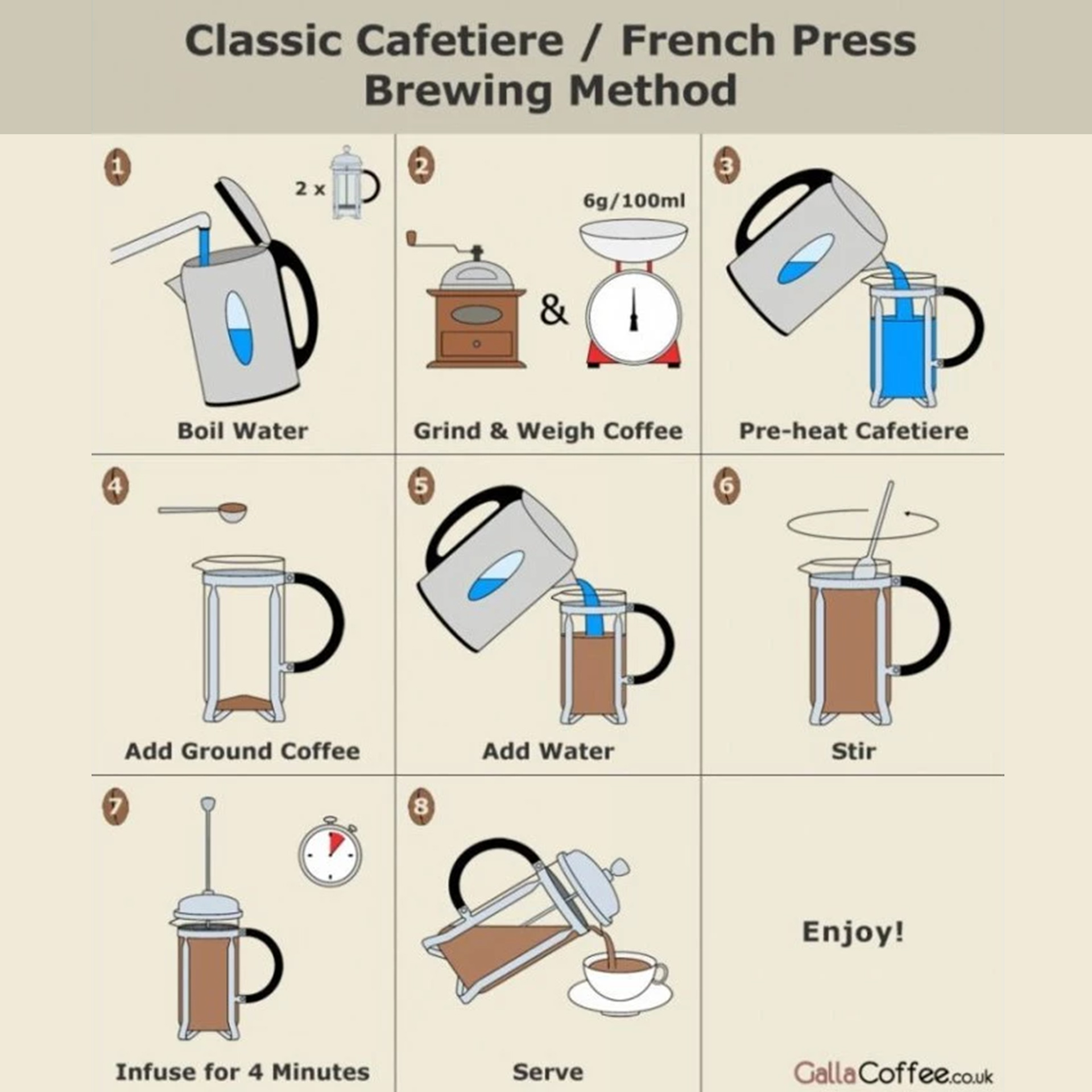 Gift idea 998321 Bialetti กาชงกาแฟ French Press Coffee รุ่น Preziosa Coffee Press (เฟรนช์เพรส) ขนาด 350 มล. [BL-0003160]