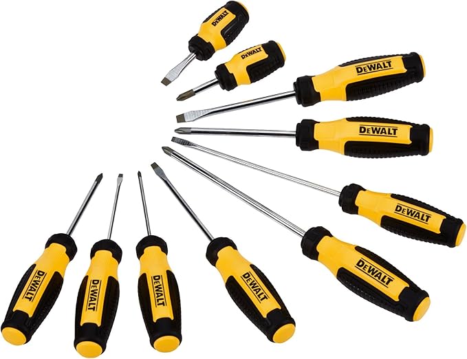 Gift idea 144226 Dewalt 10 Piece Fixed Bar Screwdriver Set ชุดไขควงหัวแม่เหล็ก Dewalt 10 ชิ้น