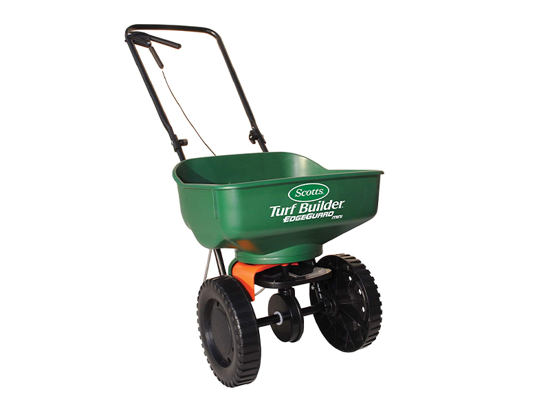 Scotts Turf Builder Edgeguard Mini Broadcast Spreader รถเข็นโรยปุ๋ย / เมล็ดพืชสก๊อตส์